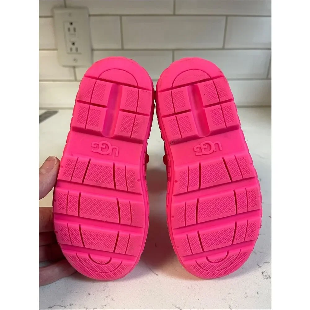 TODDLER UGG DRIZLITA RAINBOOTS - WATERPROOF & COZY COMFORT Size 9 Taffy Pink